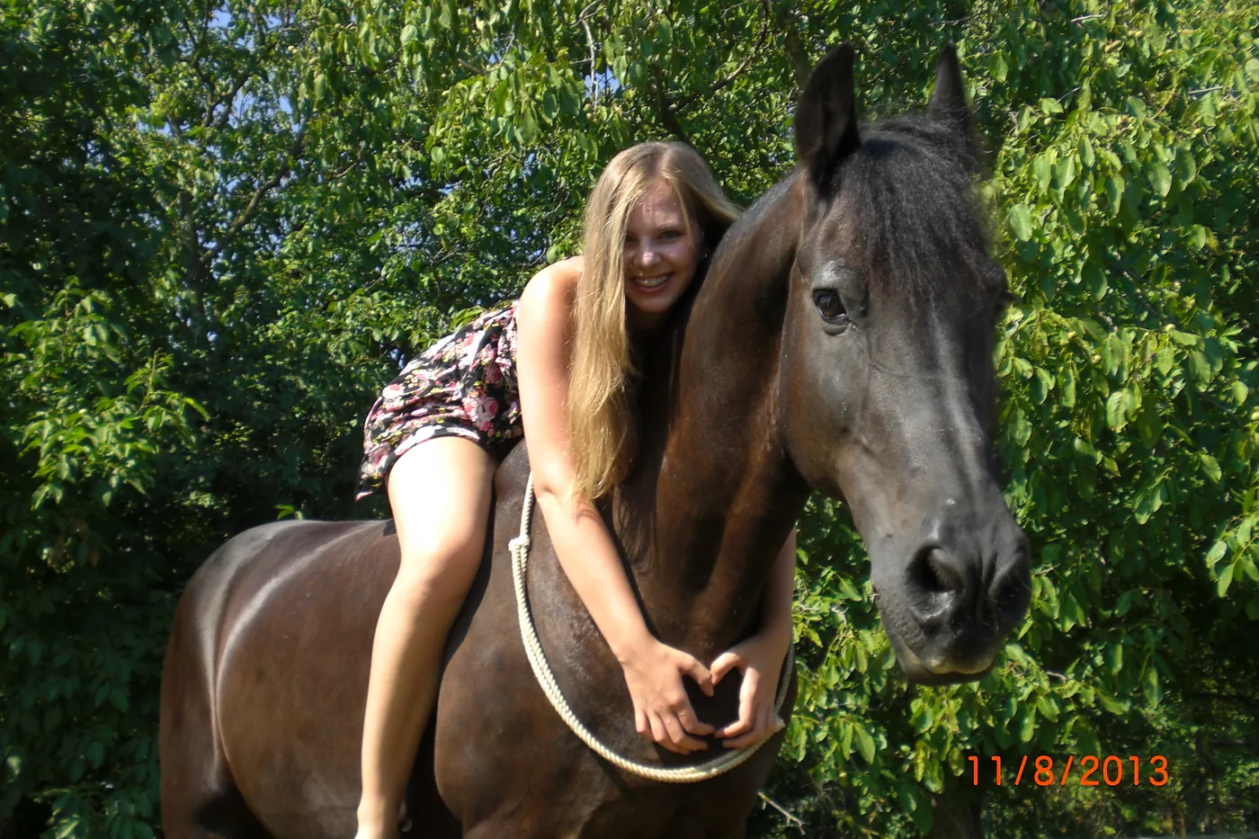 Foto aus Kristinas Zeit mit Schulpferden und Reitbeteiligungen (20 von 27)
